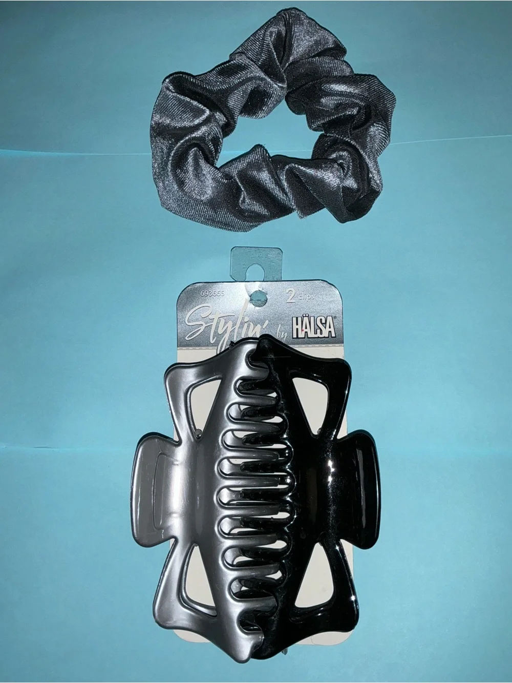 Styling Silver Colors Stylin Clips and Glamlily Scrunchie